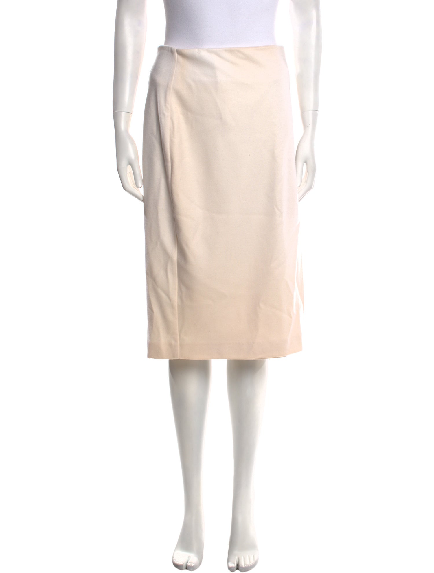 Max Mara Virgin Wool Knee-Length Skirt