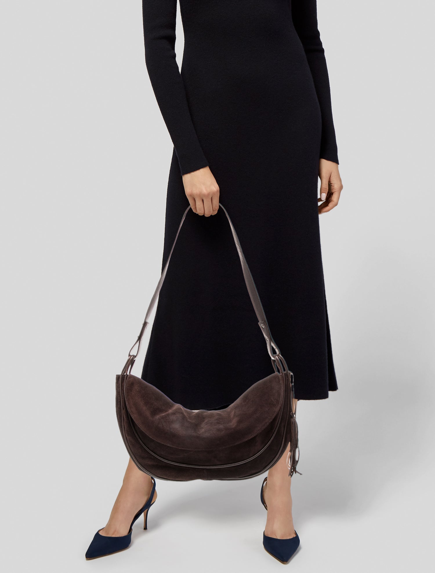 Max Mara Suede Crossbody Bag