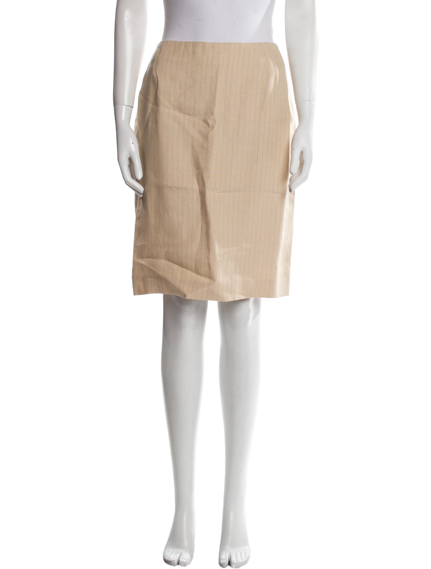Max Mara Linen Knee-Length Skirt