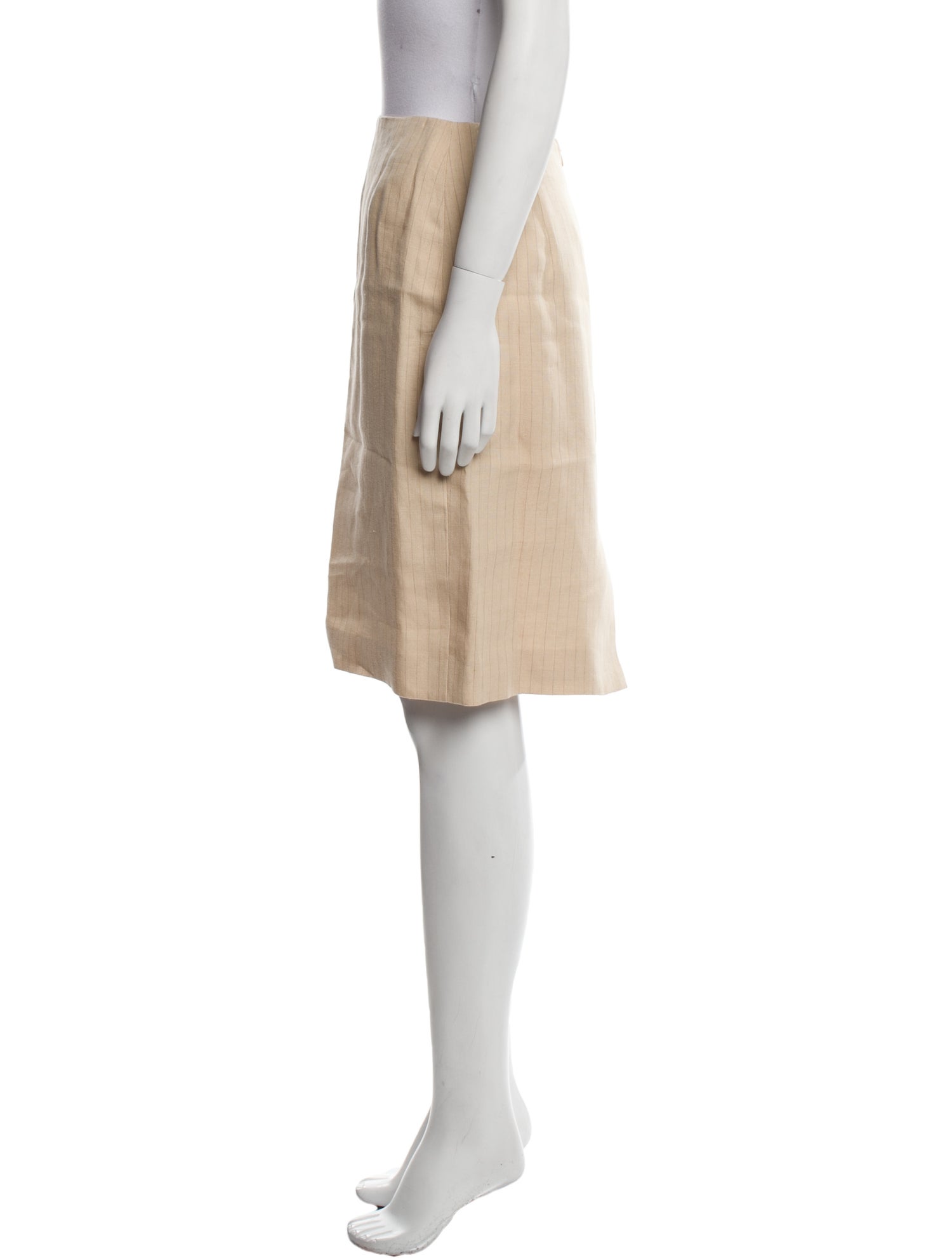 Max Mara Linen Knee-Length Skirt