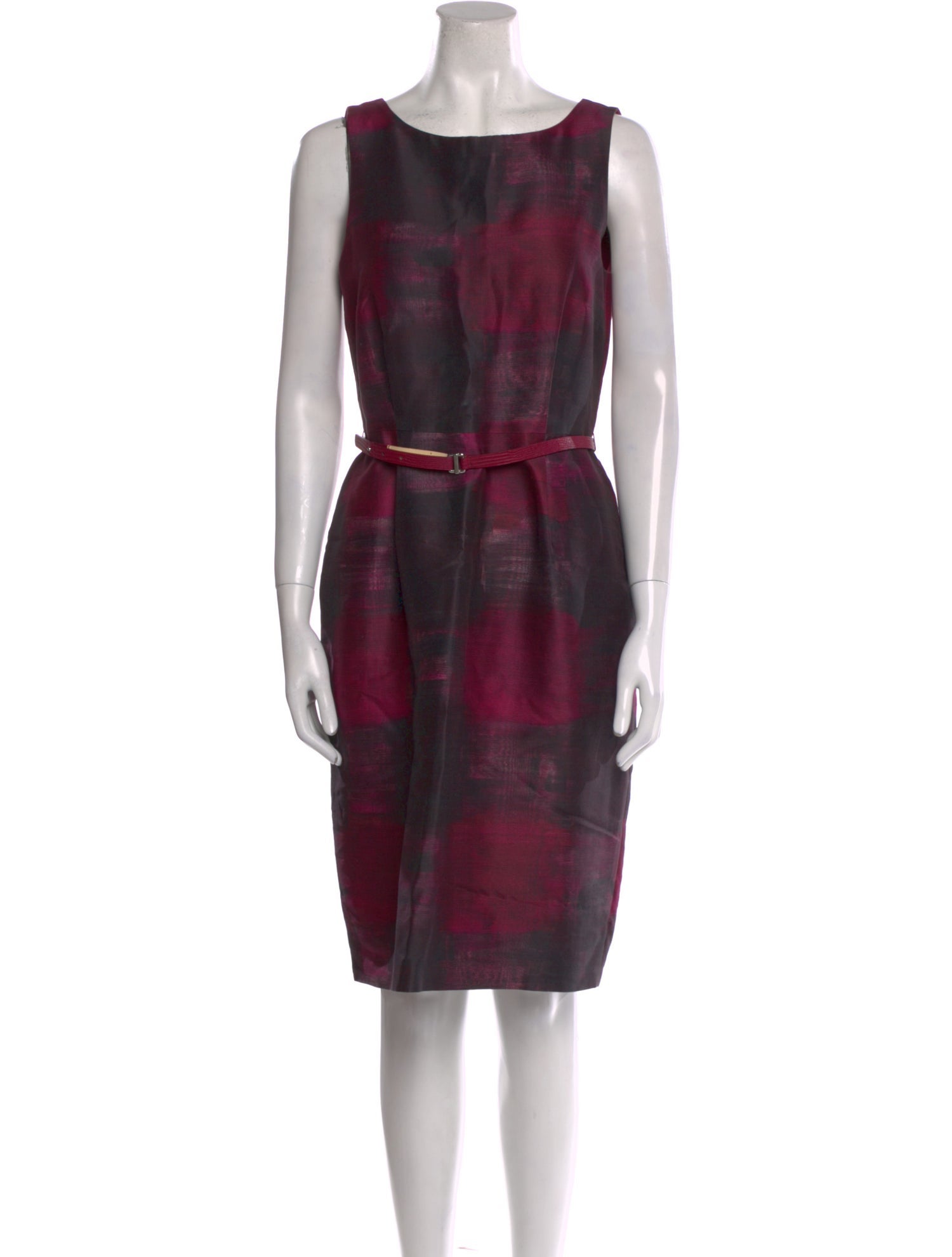 Max Mara Printed Knee-Length Dress