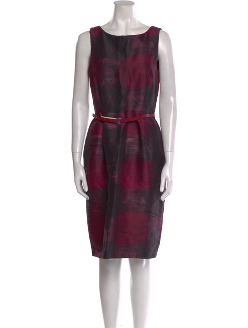 Max Mara Printed Knee-Length Dress