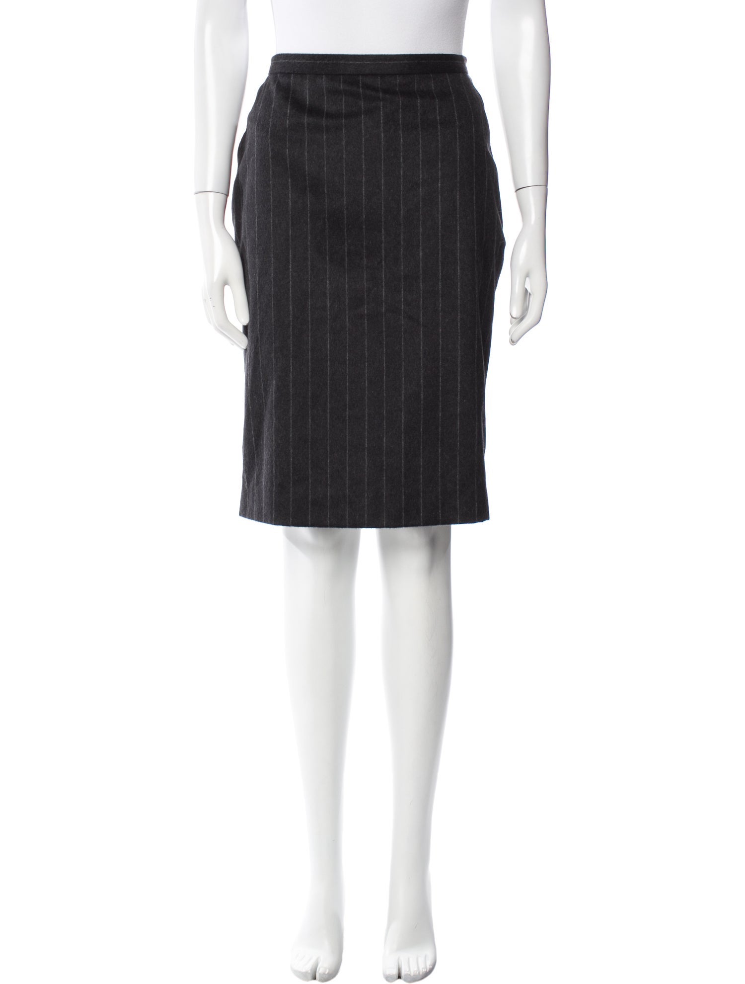 Max Mara Virgin Wool Knee-Length Skirt