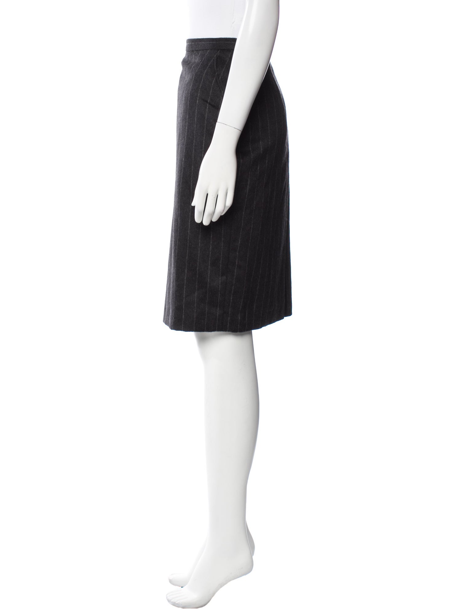 Max Mara Virgin Wool Knee-Length Skirt