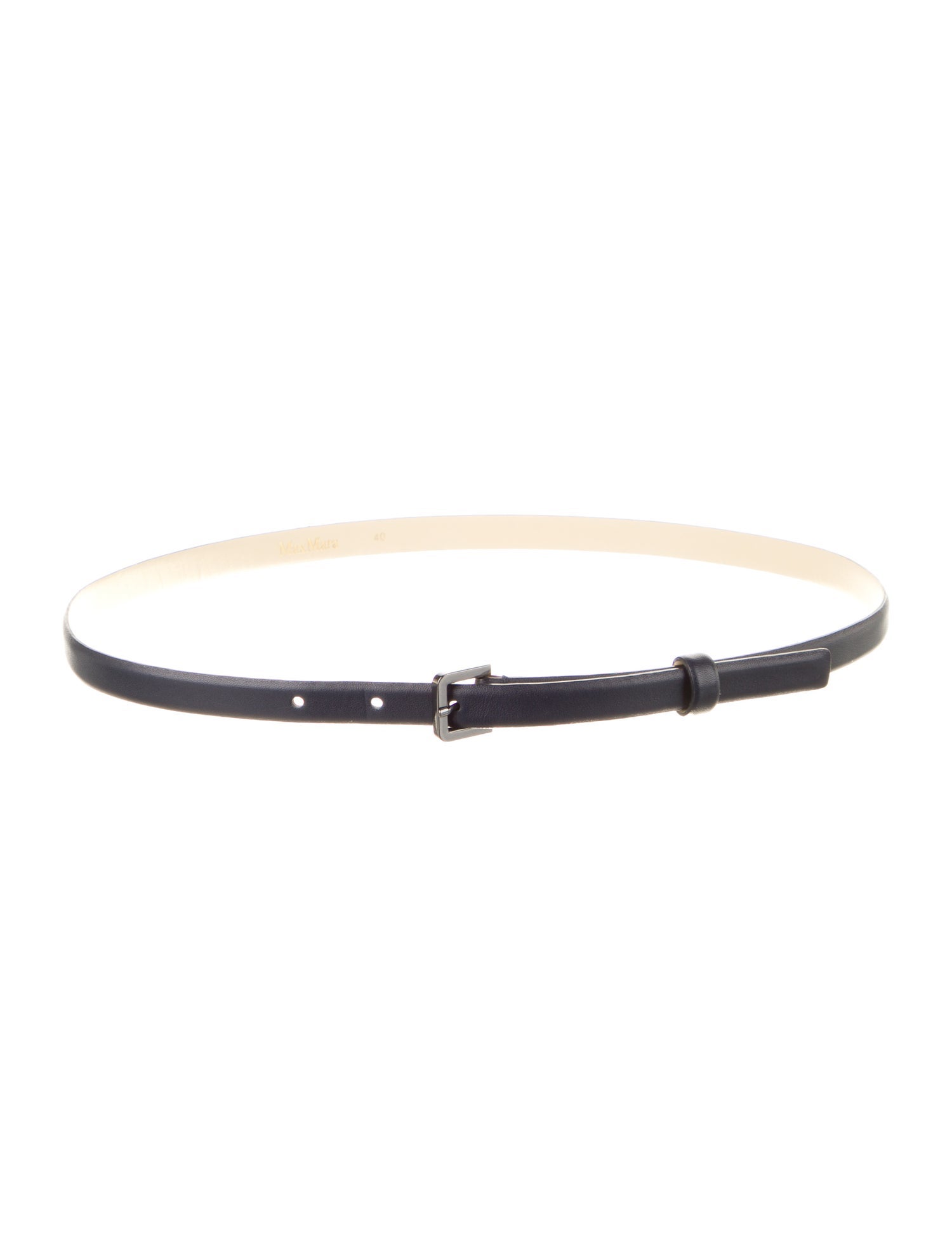 Max Mara Skinny Leather Belt