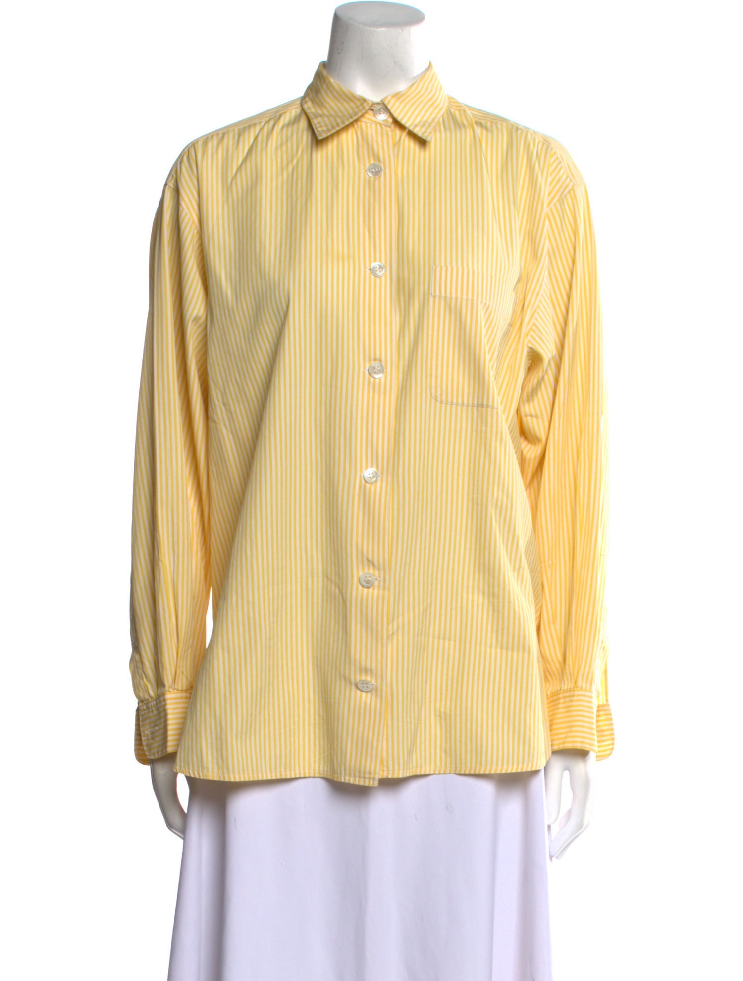 Max Mara Long Sleeve Button-Up Top