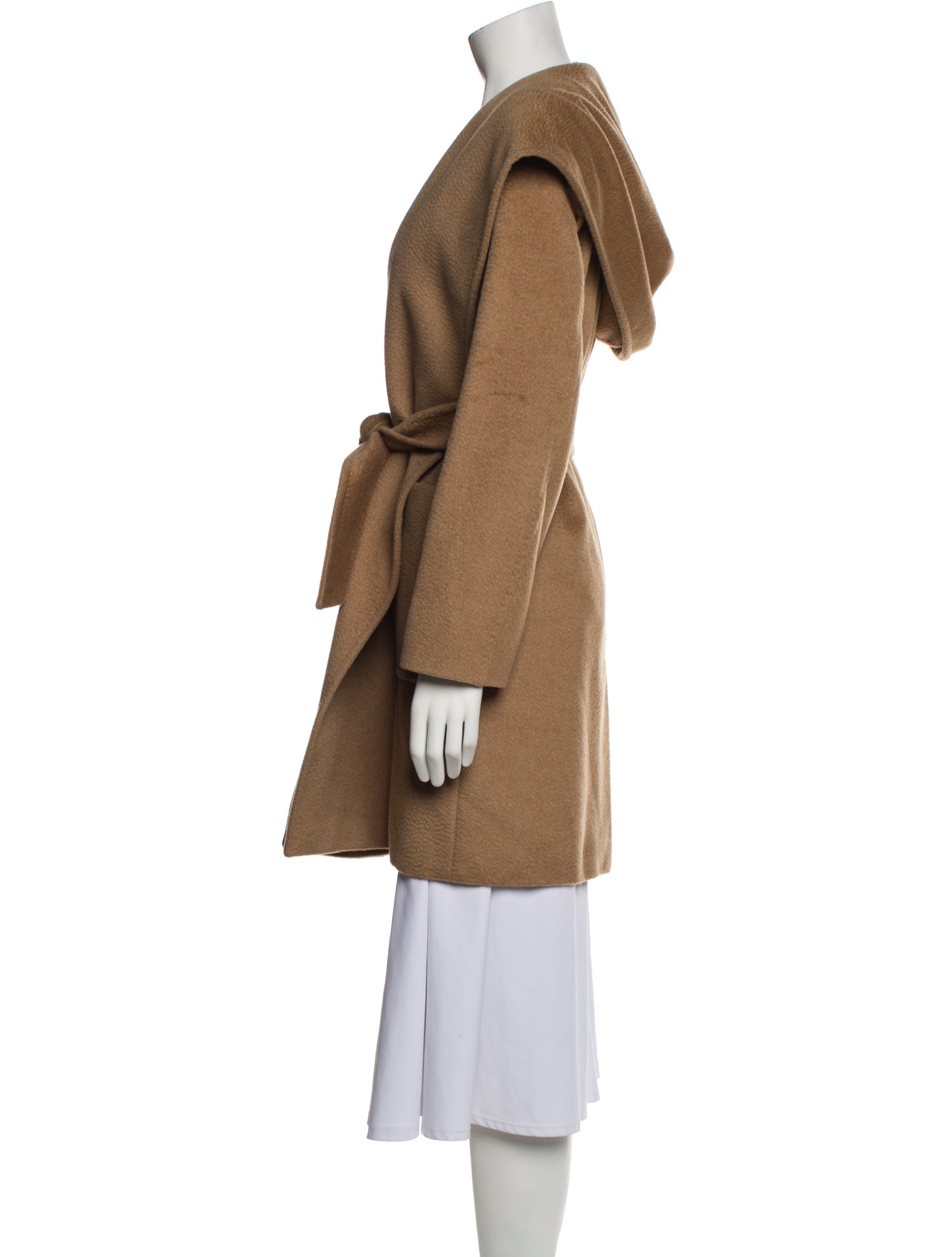 Max Mara Camel Leather Coat