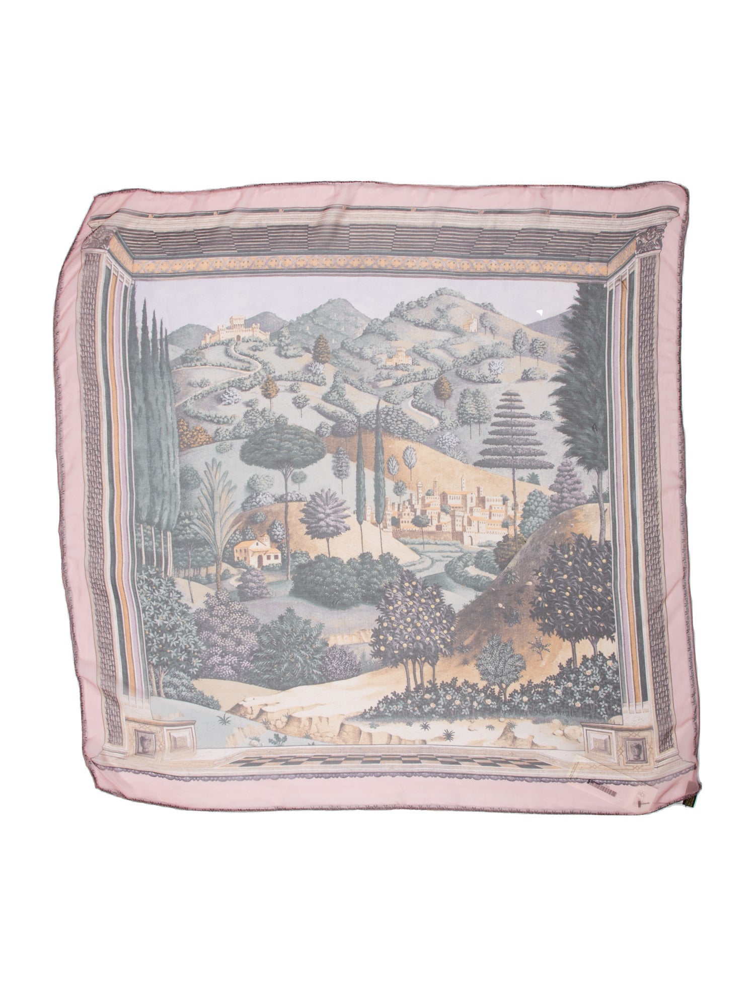 Max Mara Silk Printed Scarf
