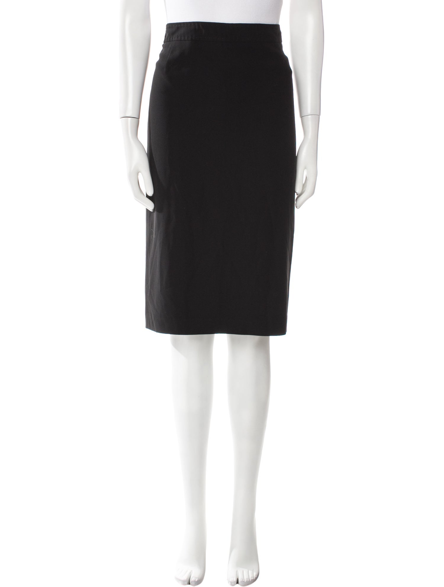 Max Mara Virgin Wool Knee-Length Skirt