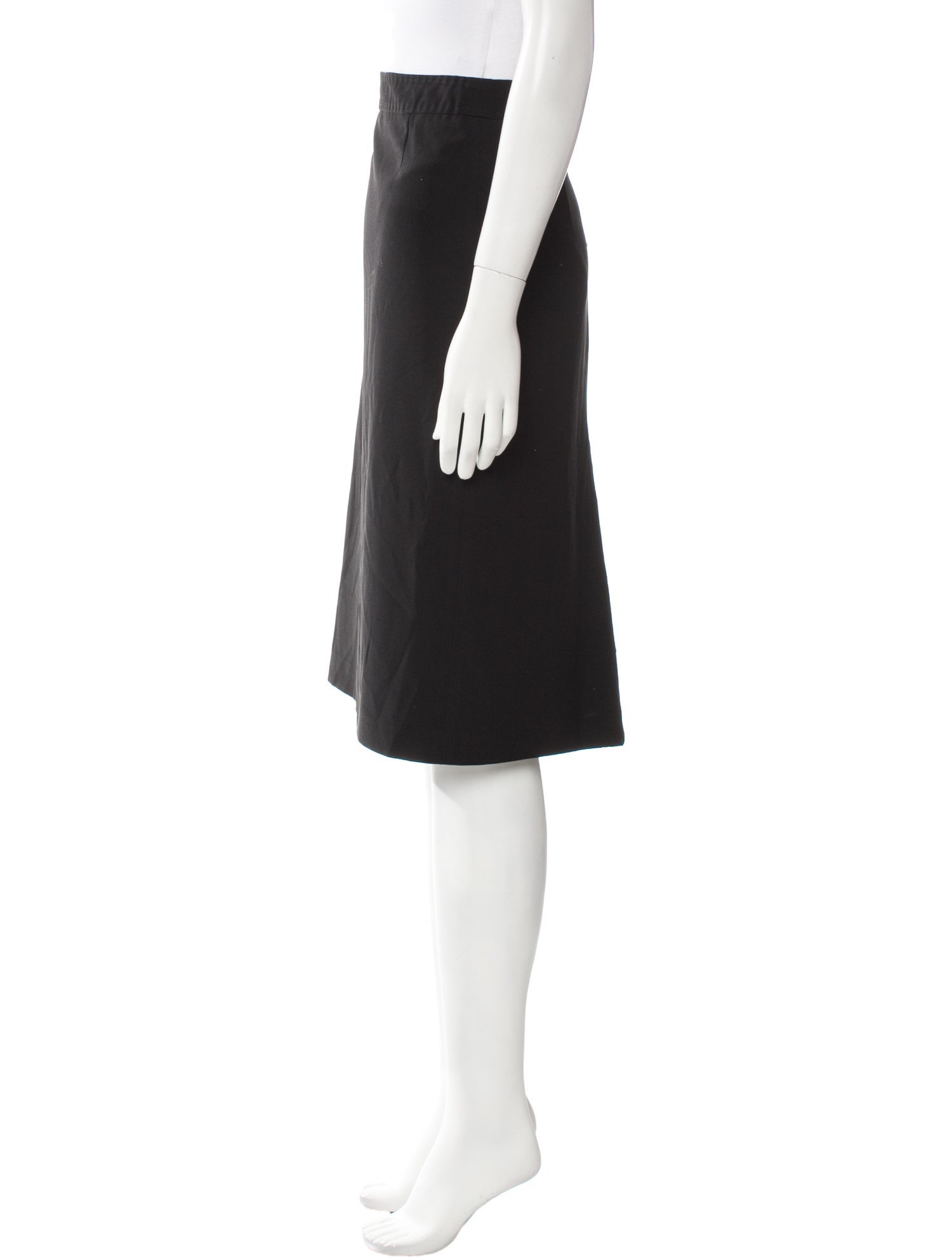 Max Mara Virgin Wool Knee-Length Skirt