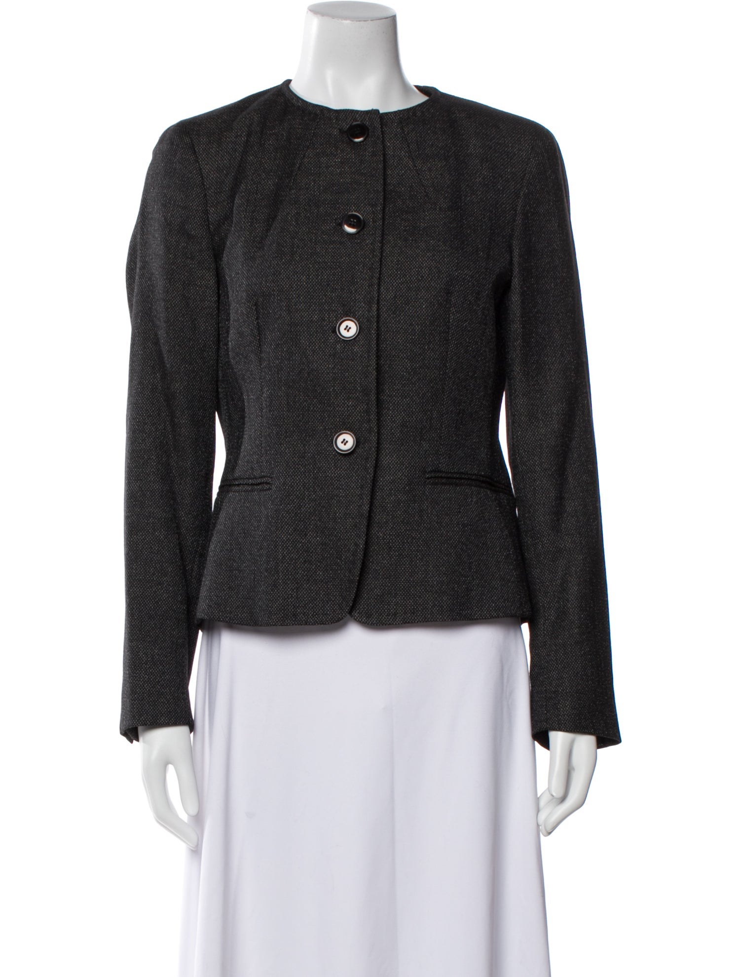 Max Mara Tweed Pattern Jacket