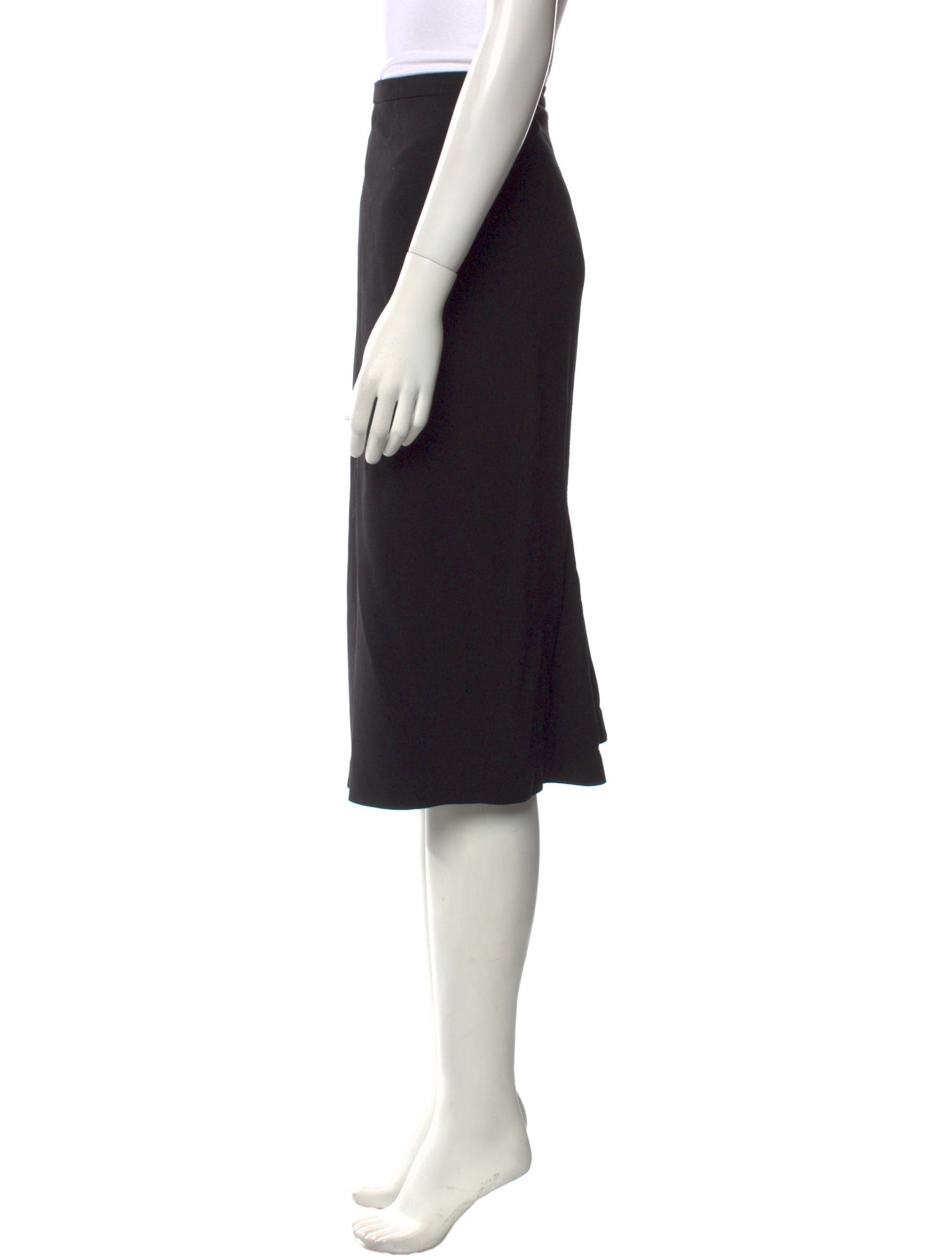 Max Mara Virgin Wool Knee-Length Skirt