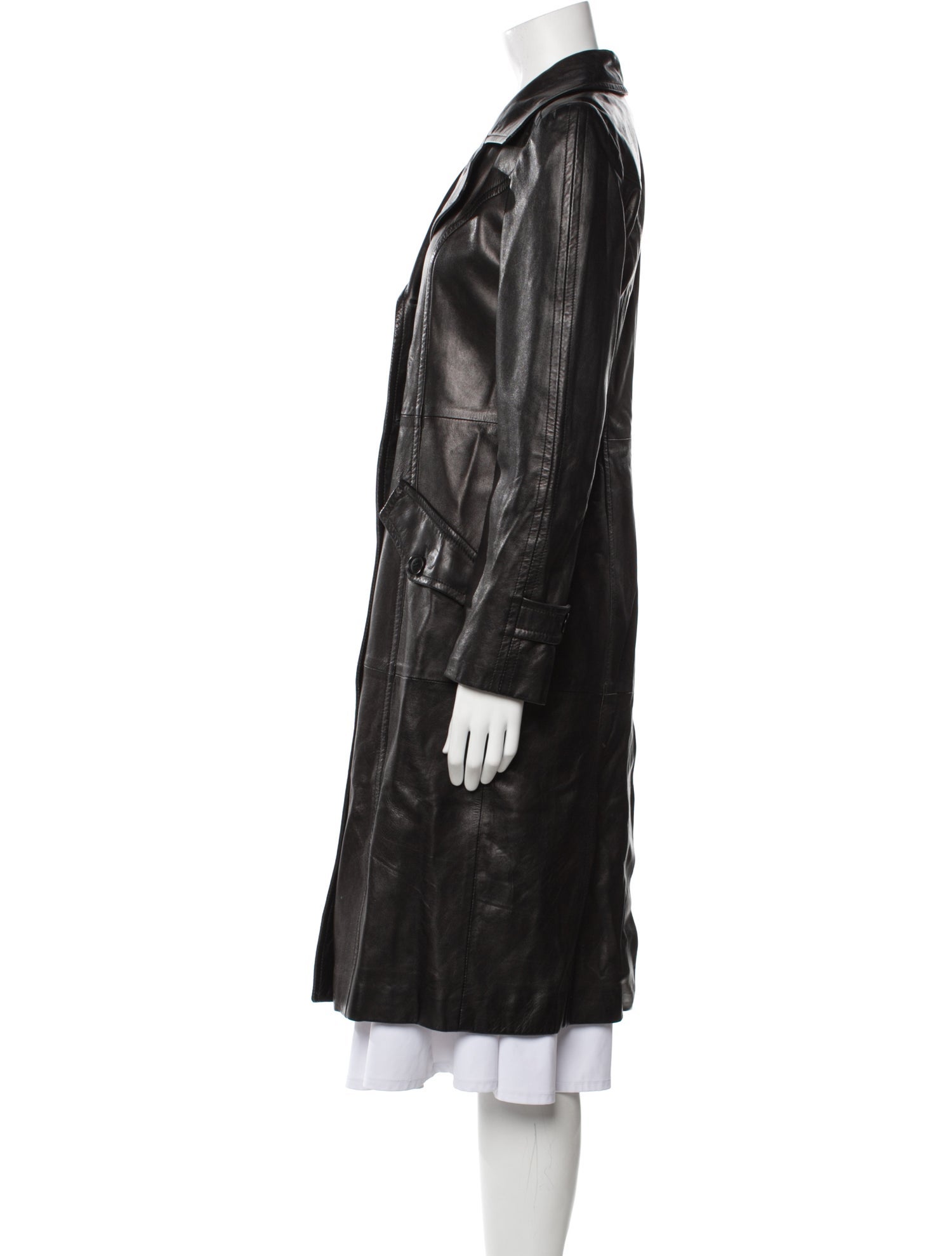 Max Mara Leather Trench Coat