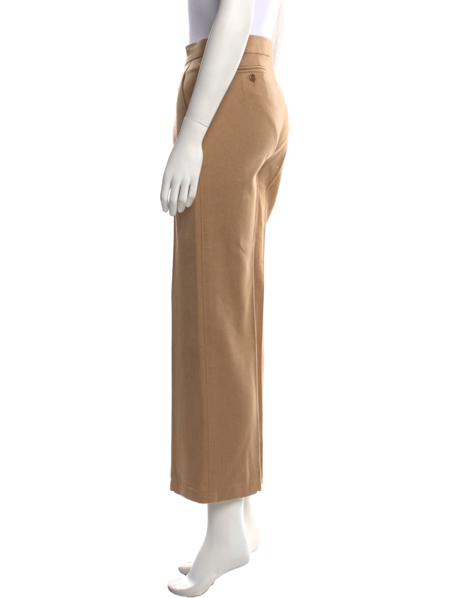 Max Mara Camel Hair Wide Leg Pants