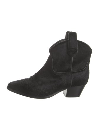 Max Mara Ponyhair Western Boots