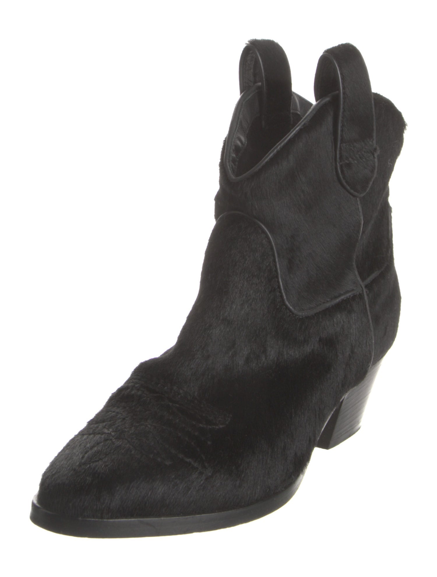 Max Mara Ponyhair Western Boots