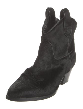 Max Mara Ponyhair Western Boots