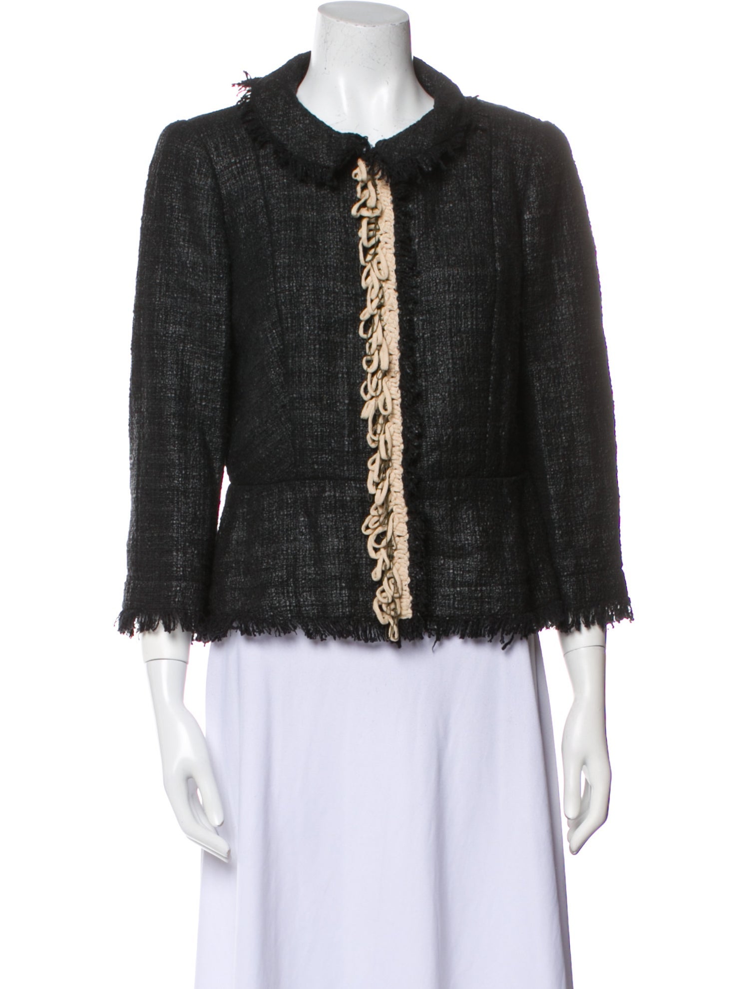 Max Mara Tweed Pattern Evening Jacket