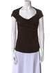 Max Mara Cowl Neck Short Sleeve T-Shirt