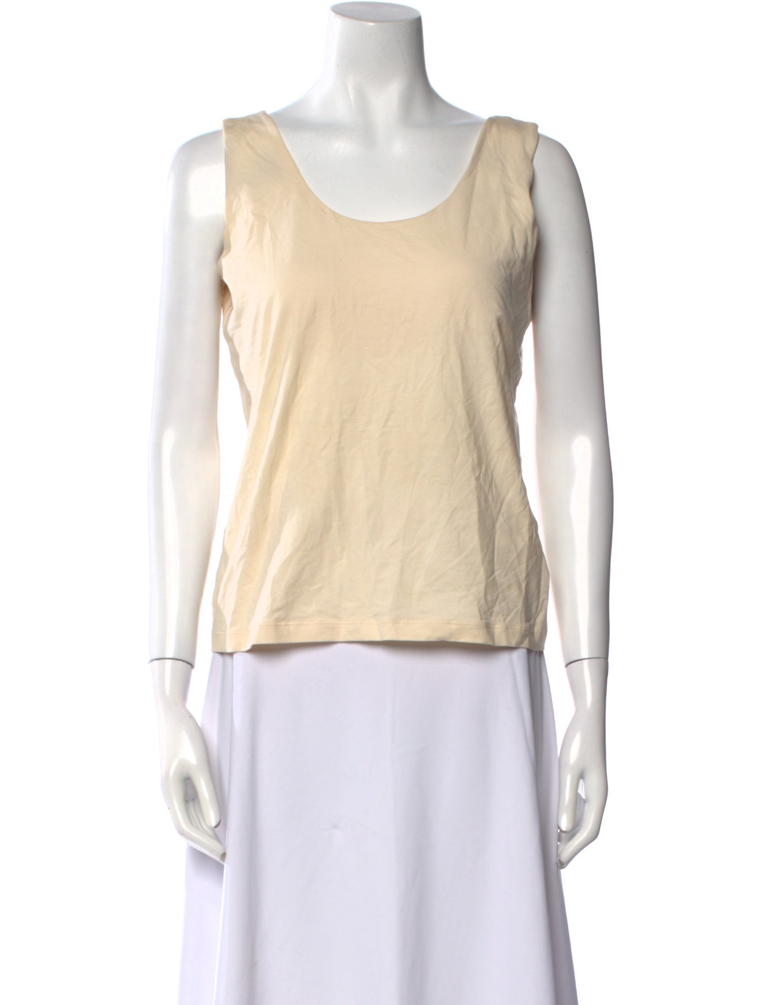 Max Mara Silk Scoop Neck Top