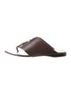 Max Mara Leather Slides