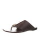 Max Mara Leather Slides