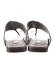 Max Mara Leather Slides