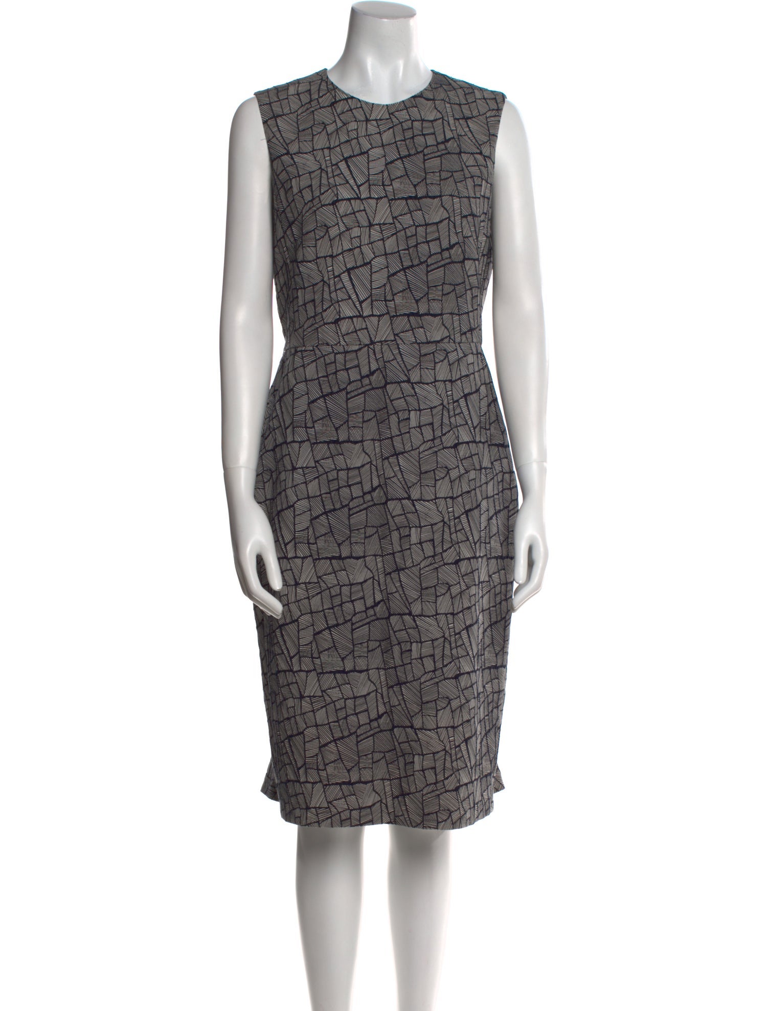 Max Mara Printed Midi Length Dress