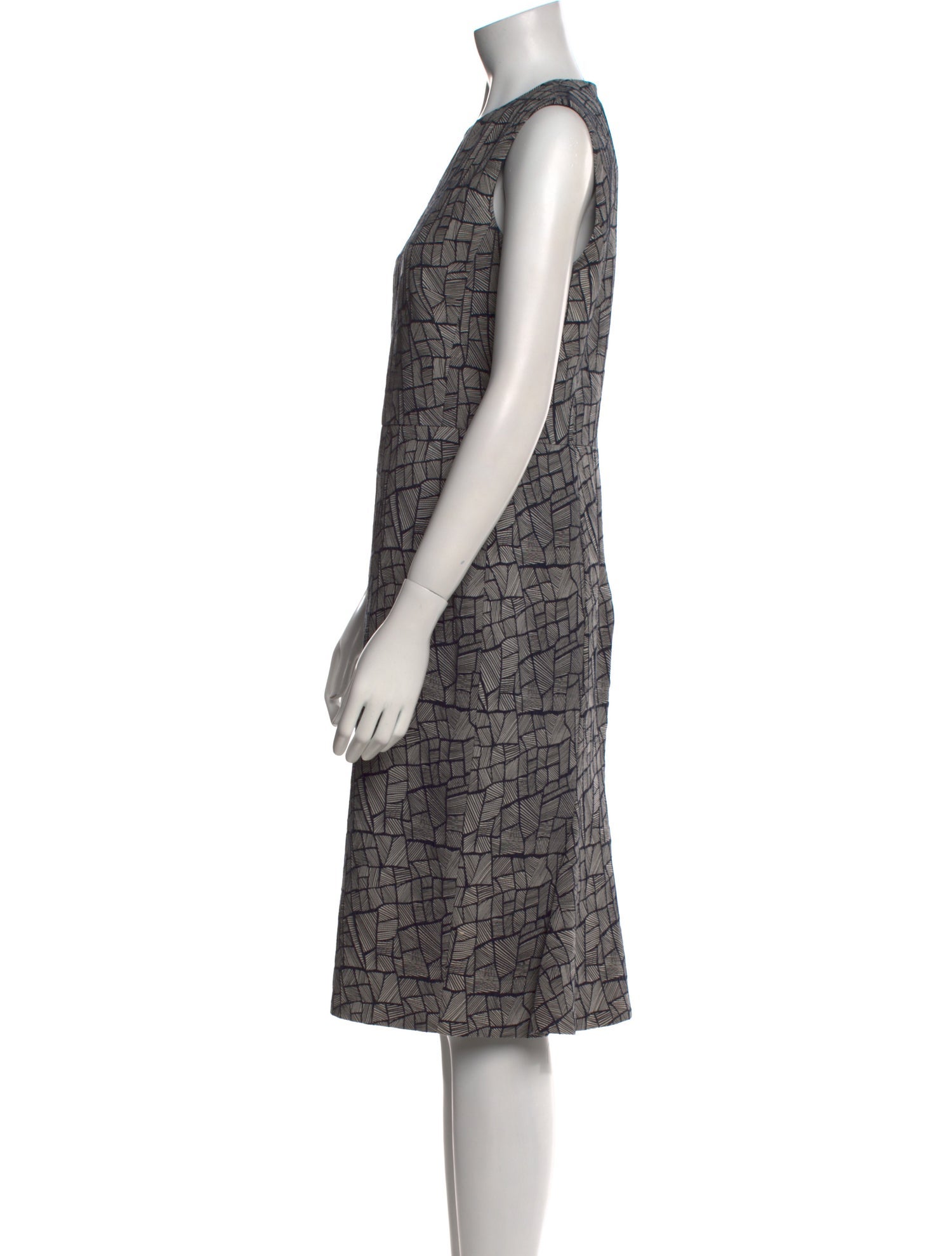 Max Mara Printed Midi Length Dress