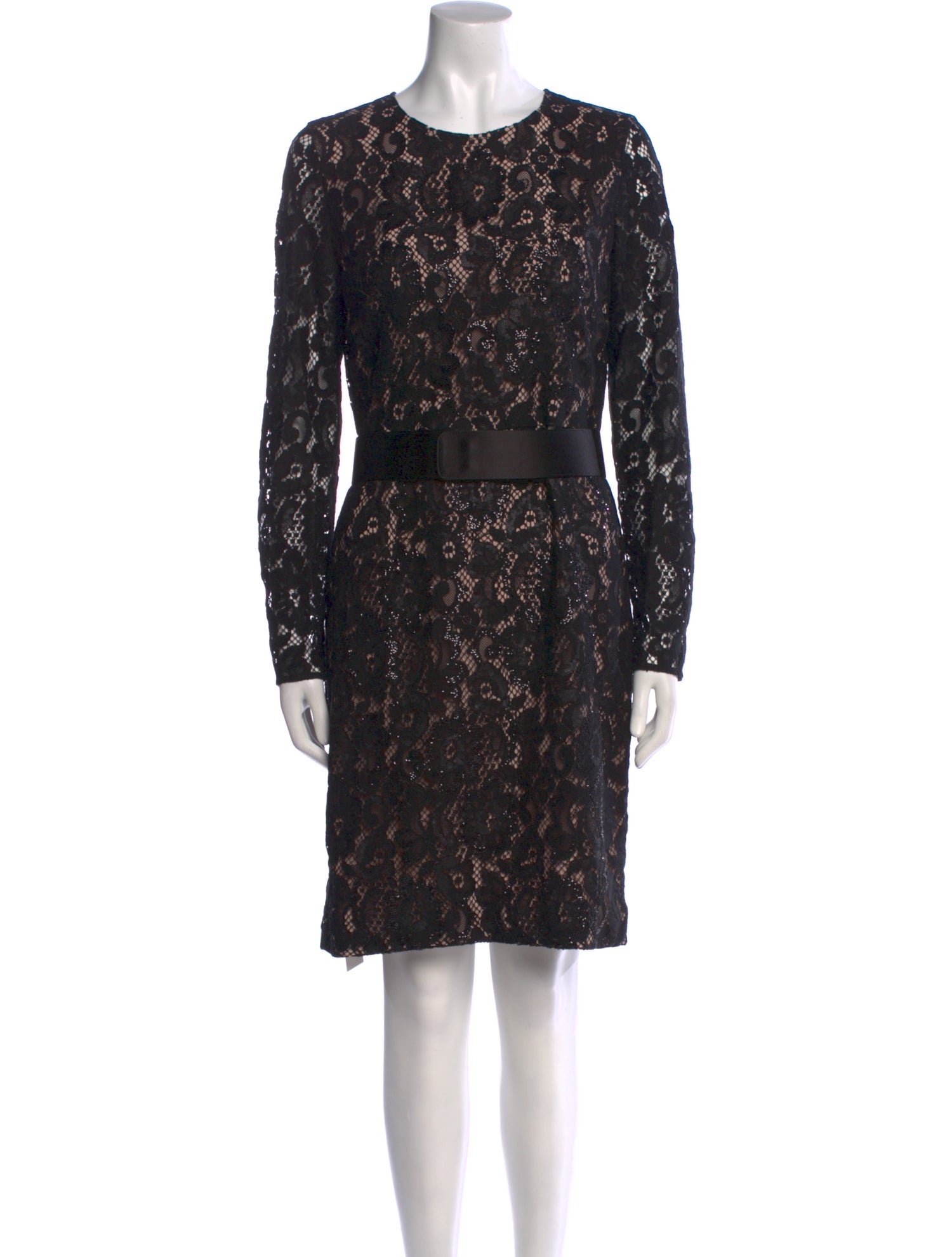 Max Mara Lace Pattern Knee-Length Dress