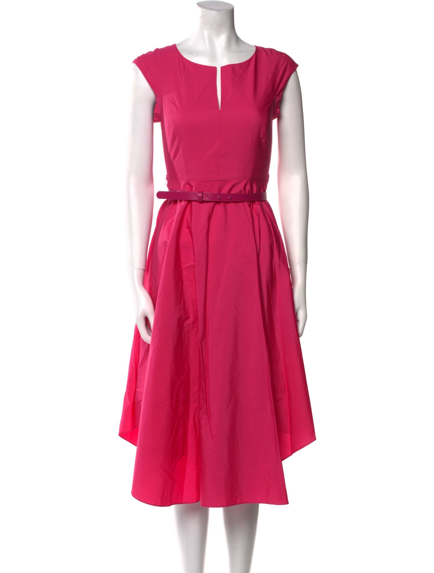 Max Mara Scoop Neck Midi Length Dress