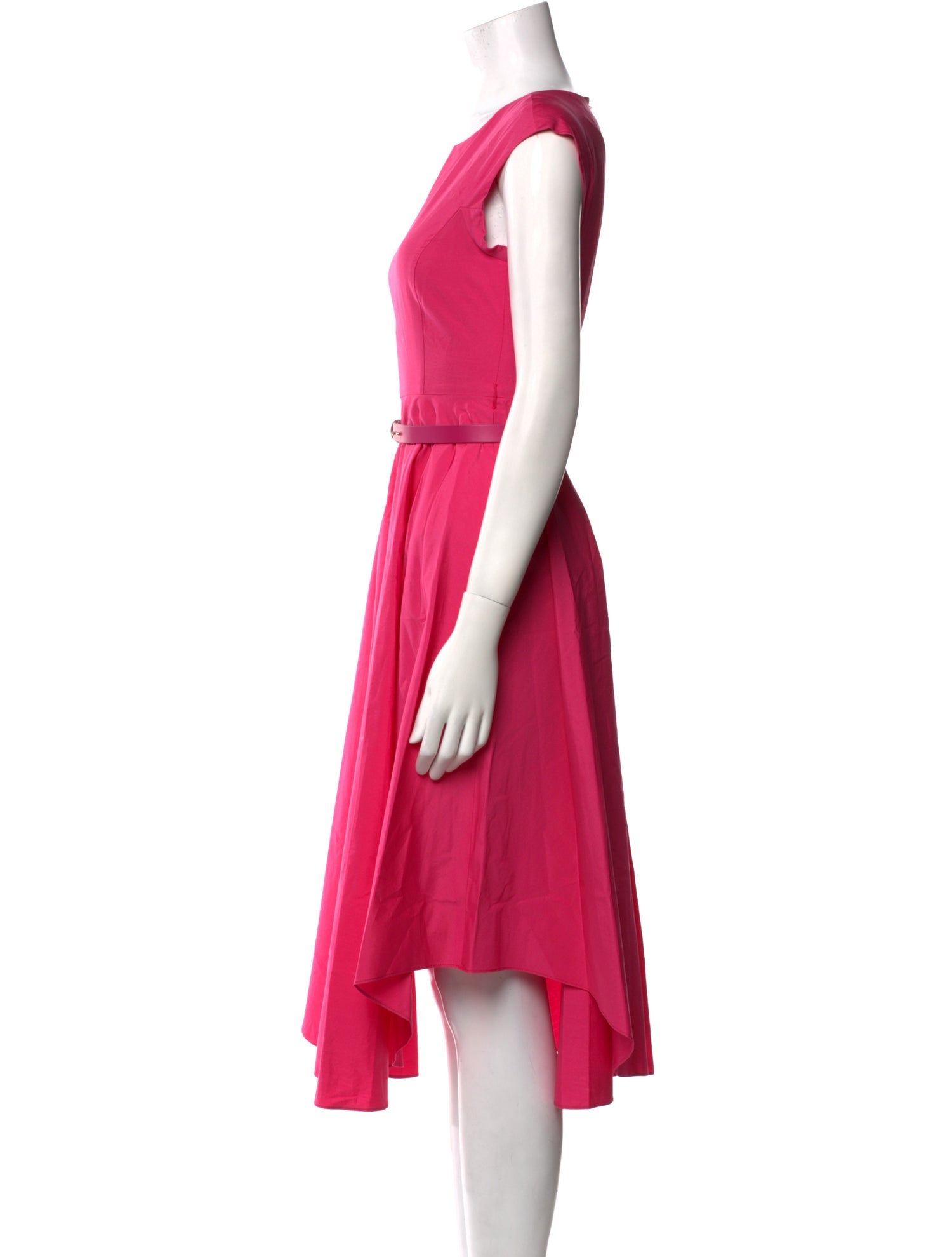 Max Mara Scoop Neck Midi Length Dress