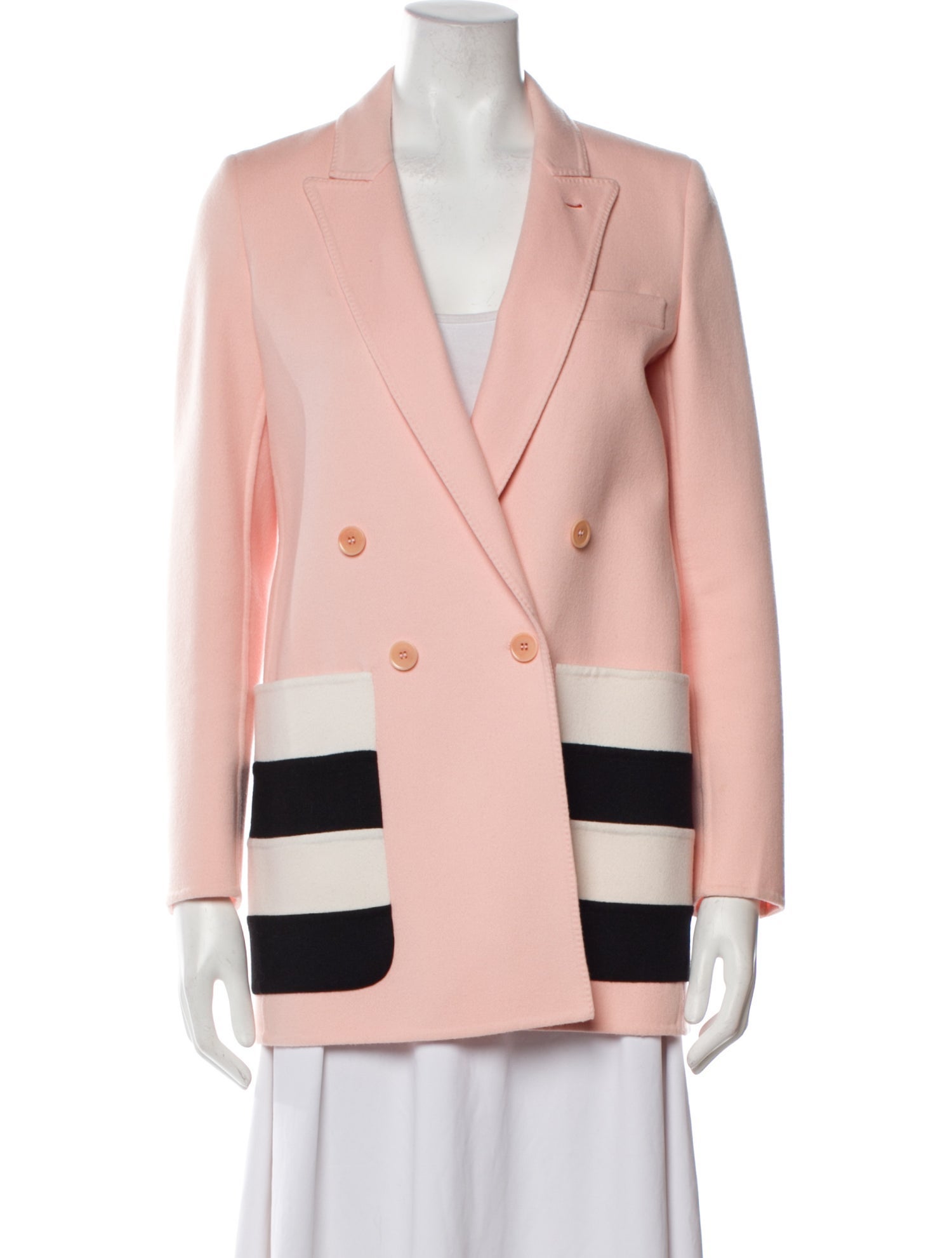 Max Mara Virgin Wool Striped Blazer
