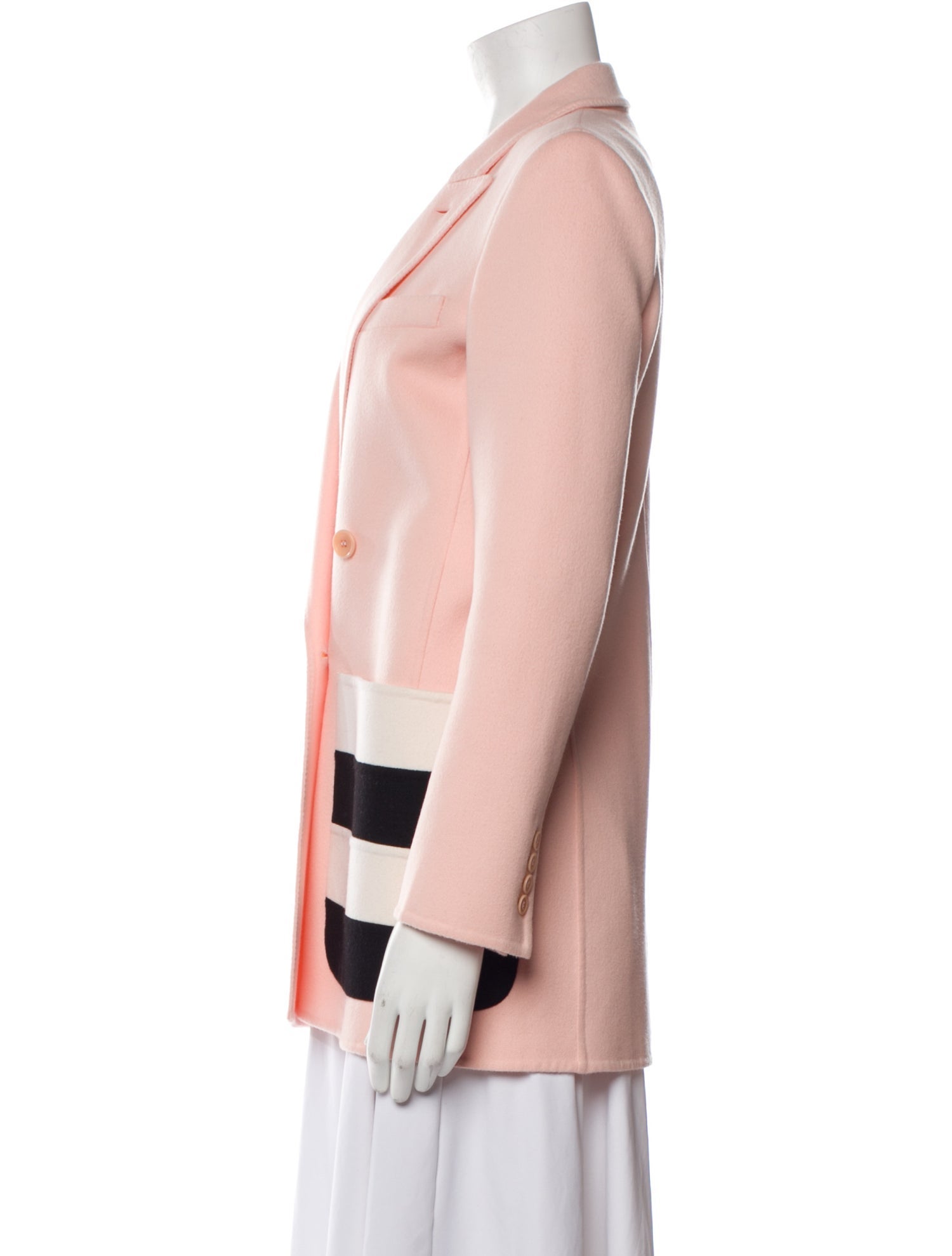 Max Mara Virgin Wool Striped Blazer