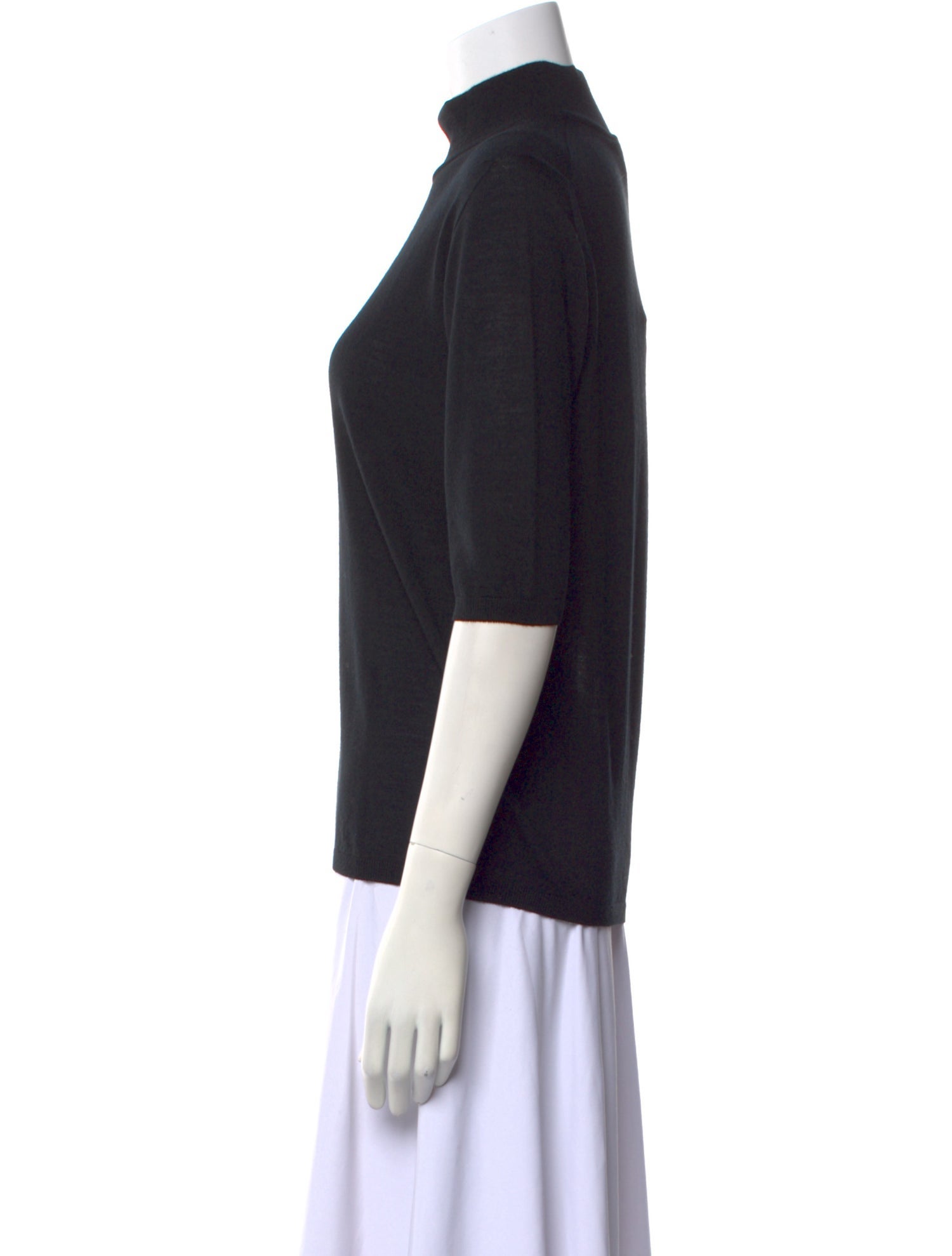 Max Mara Virgin Wool Turtleneck Top