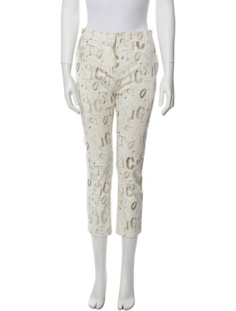Max Mara Printed Straight Leg Pants
