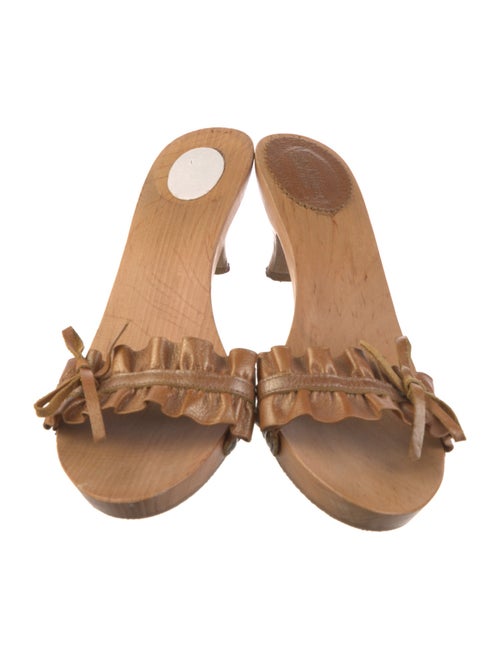 Max Mara Bamboo Bow Accents Slides