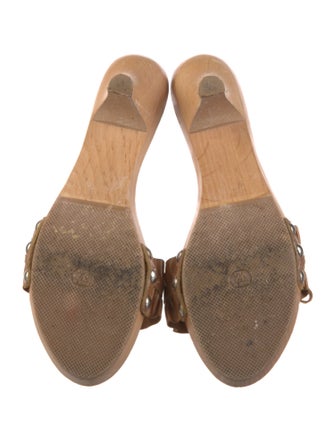 Max Mara Bamboo Bow Accents Slides