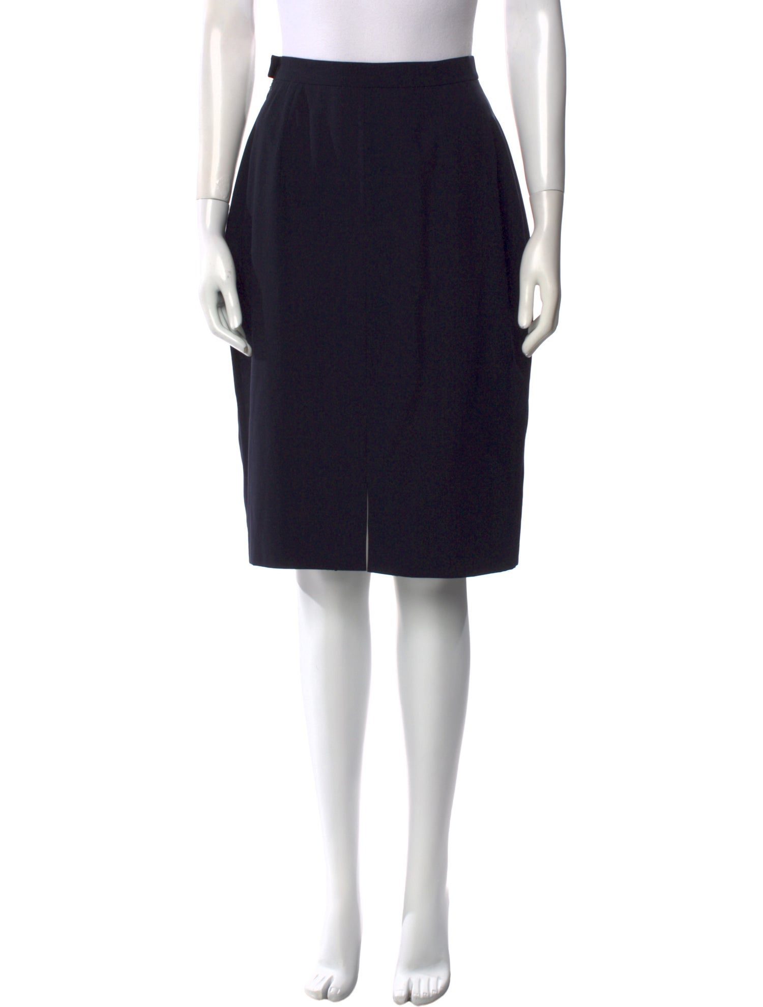 Max Mara Virgin Wool Knee-Length Skirt