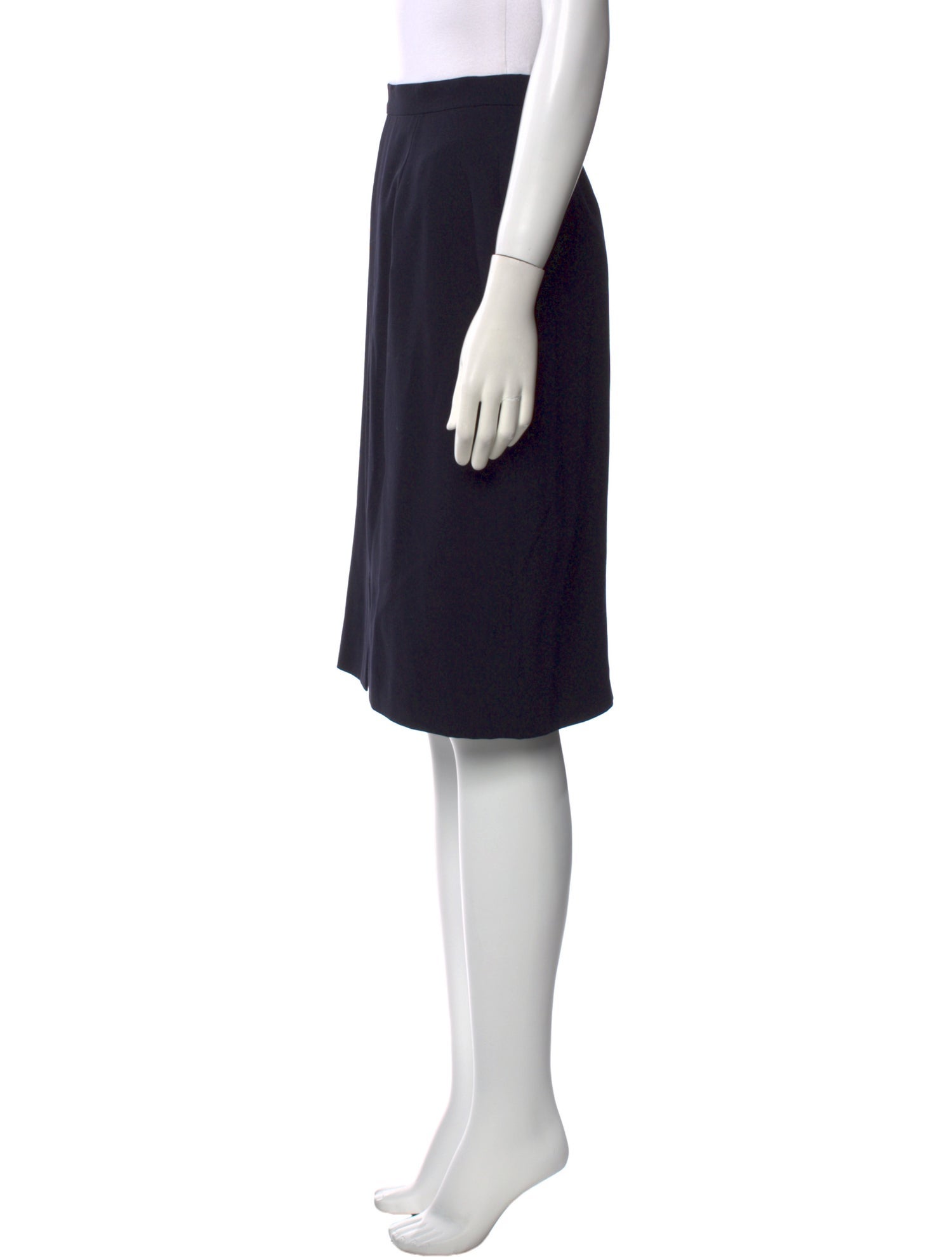 Max Mara Virgin Wool Knee-Length Skirt