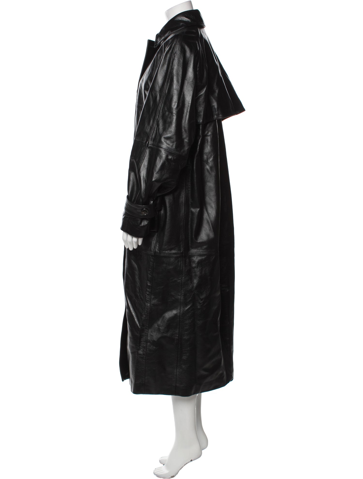 Max Mara Lamb Leather Trench Coat w/ Tags