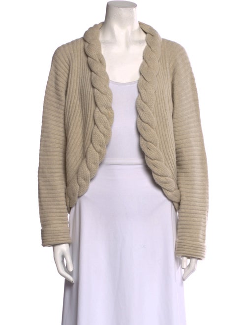 Max Mara Virgin Wool Open Front Sweater
