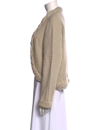 Max Mara Virgin Wool Open Front Sweater