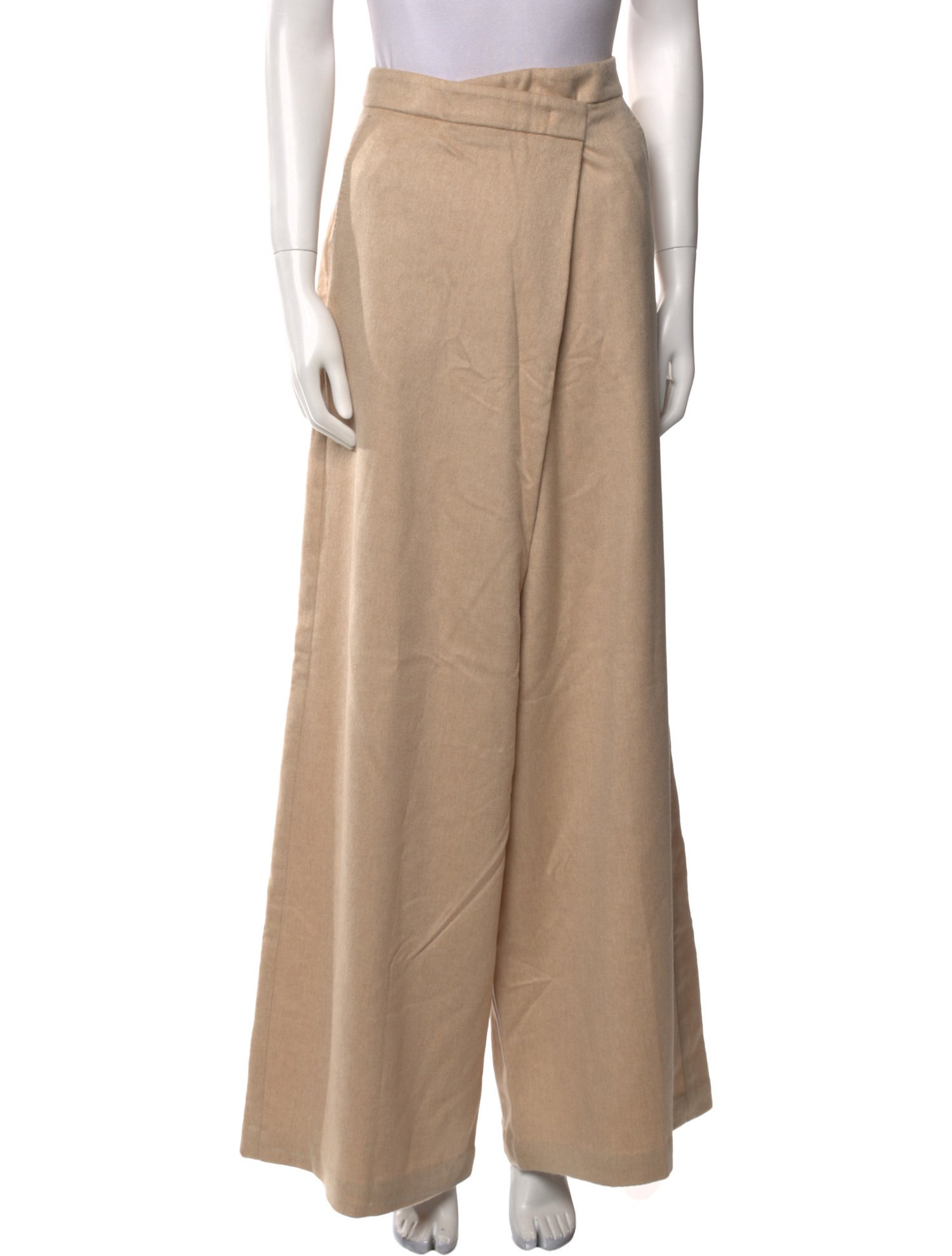 Max Mara Camel Hair Wide Leg Pants