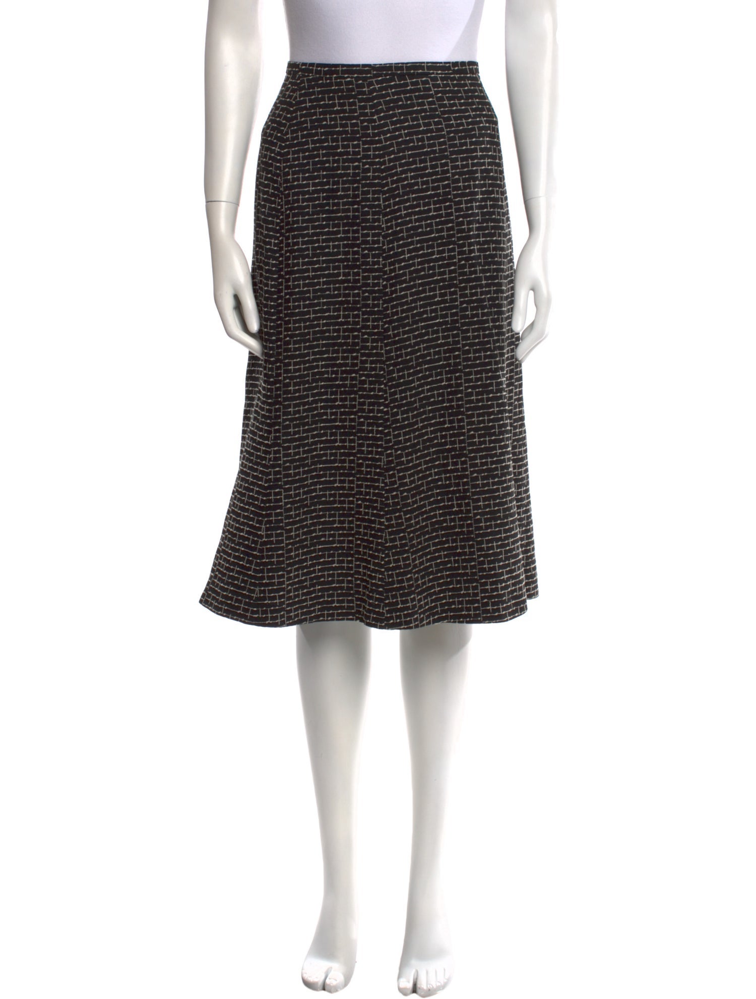 Max Mara Printed Knee-Length Skirt