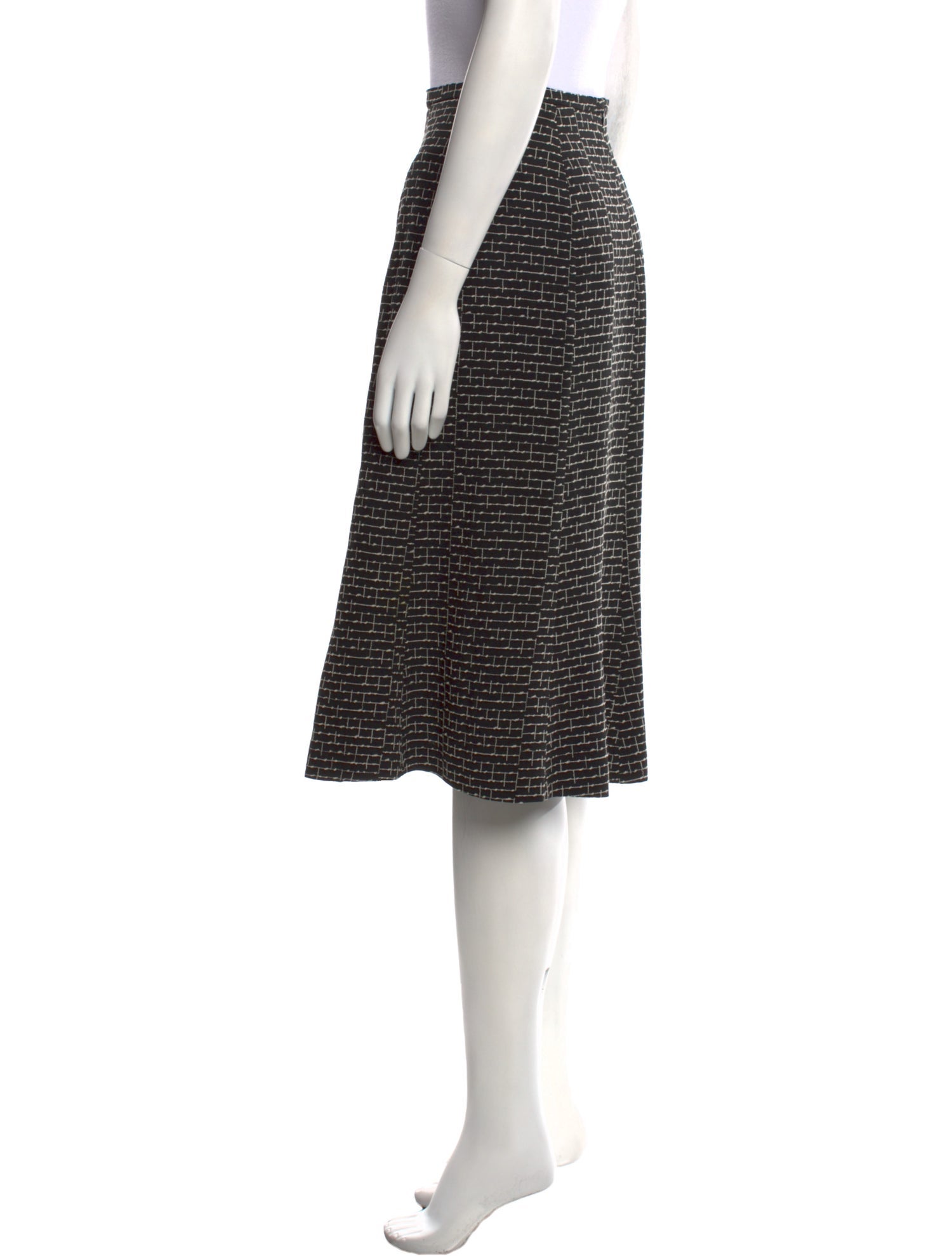 Max Mara Printed Knee-Length Skirt