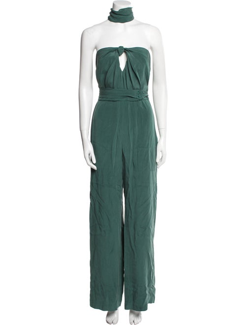 Max Mara Silk Strapless Jumpsuit