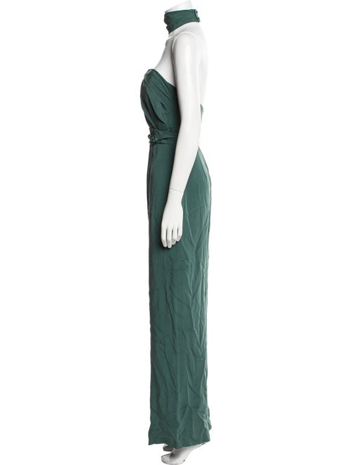 Max Mara Silk Strapless Jumpsuit