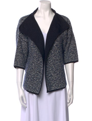 Max Mara Knitwear Virgin Wool Tweed Pattern Sweater L