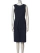 Max Mara Virgin Wool Knee-Length Dress